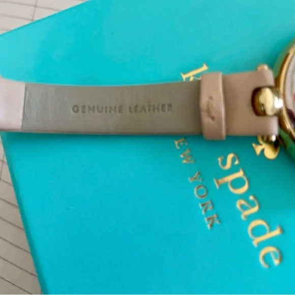 Kate Spade Metro Mother-of-Pearl Analog Leather-Strap Watch - Picture 5 of 9